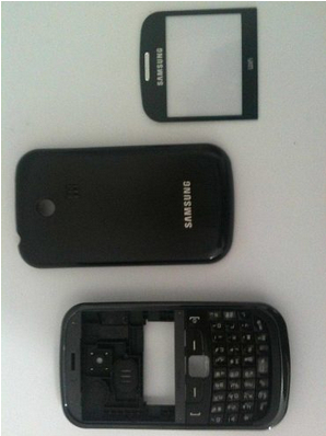 Carcasa Samsung S3350 Chat  Negro
